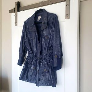 CHICO'S Women's Blazer Blue Size 3